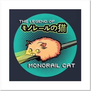 The Legend of Monorail Cat Posters and Art